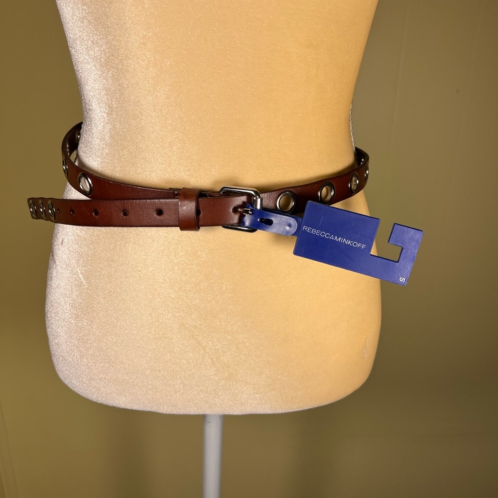 NWT Rebecca Minkoff brown belt, size Small